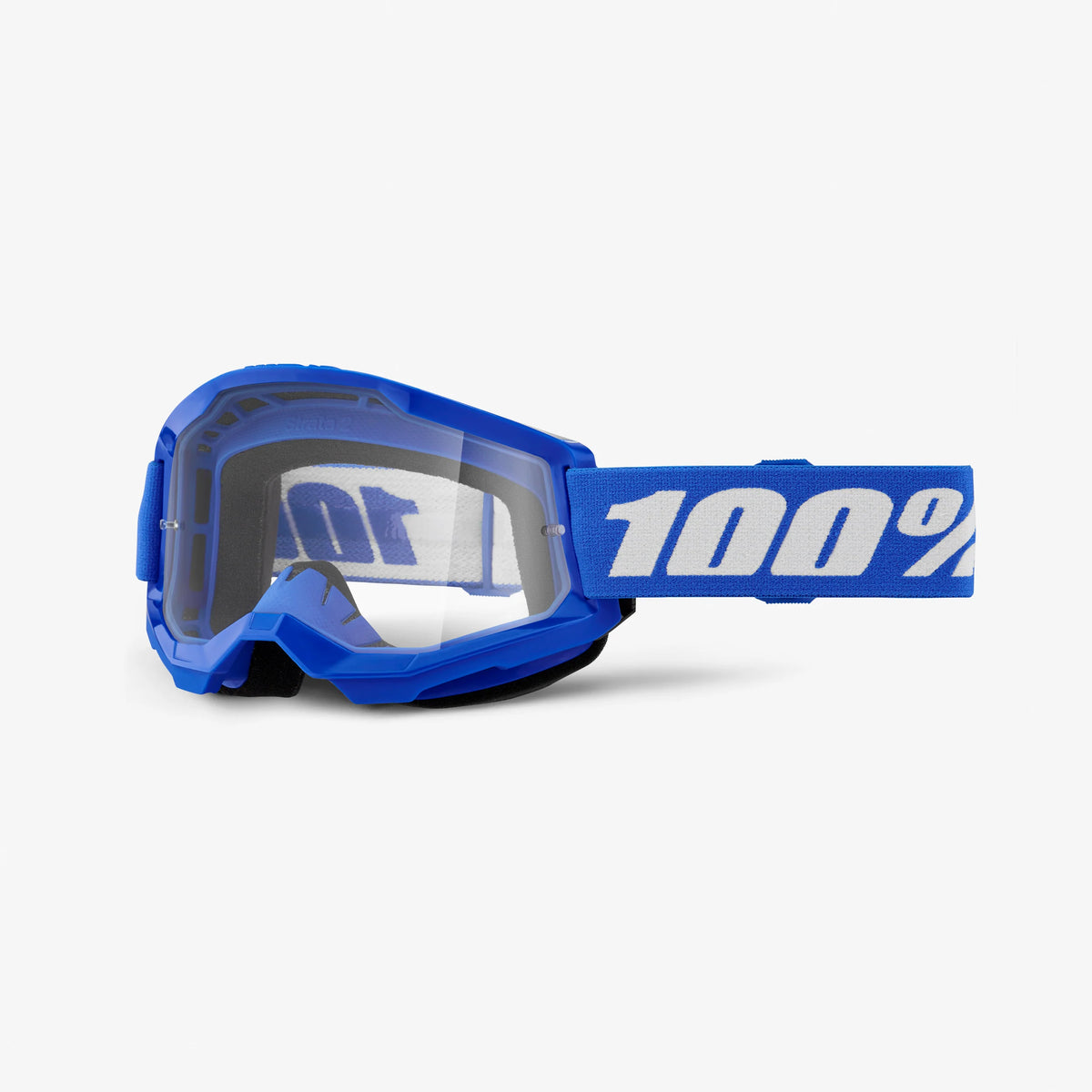 100% Strata 2 Goggle Clear | blue