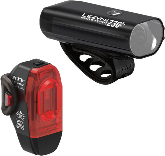 LEZYNE Set Hecto 230+ / KTV Drive STVZO Rear | black