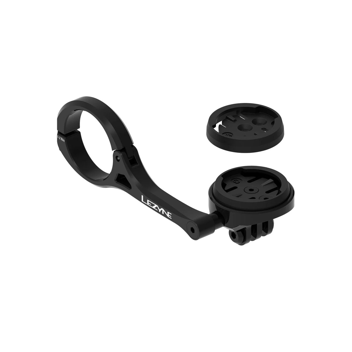 LEZYNE Garmin/Wahoo GPS Forward Mount mit GoPro Adapter | black
