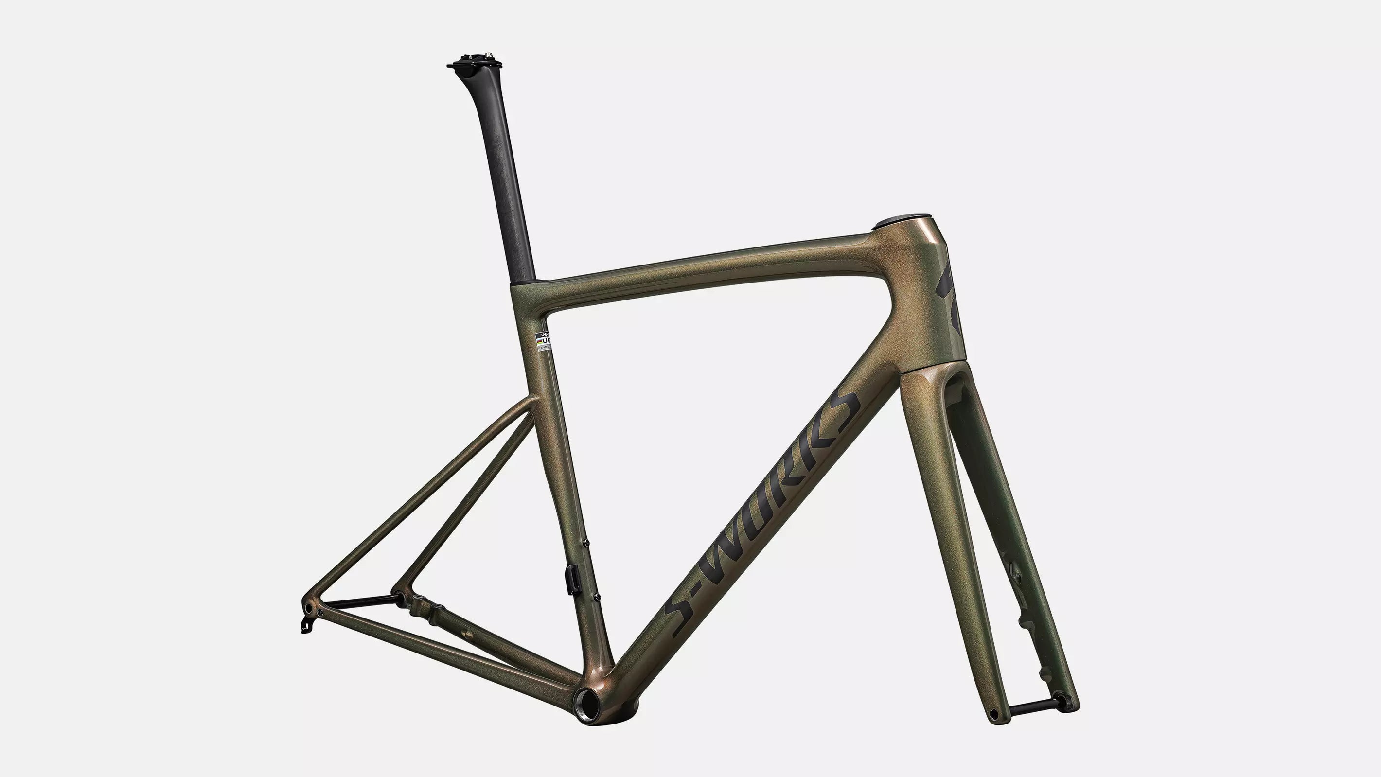 S-WORKS Tarmac SL8 Rahmenset | gloss cypress metallic/magenta to gold pearl/satin black metallic