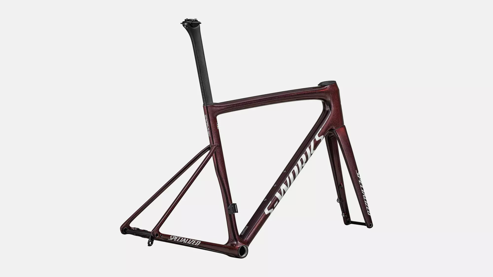 S-WORKS Tarmac SL8 Rahmenset | gloss solidity/red to black pearl/metallic white silver