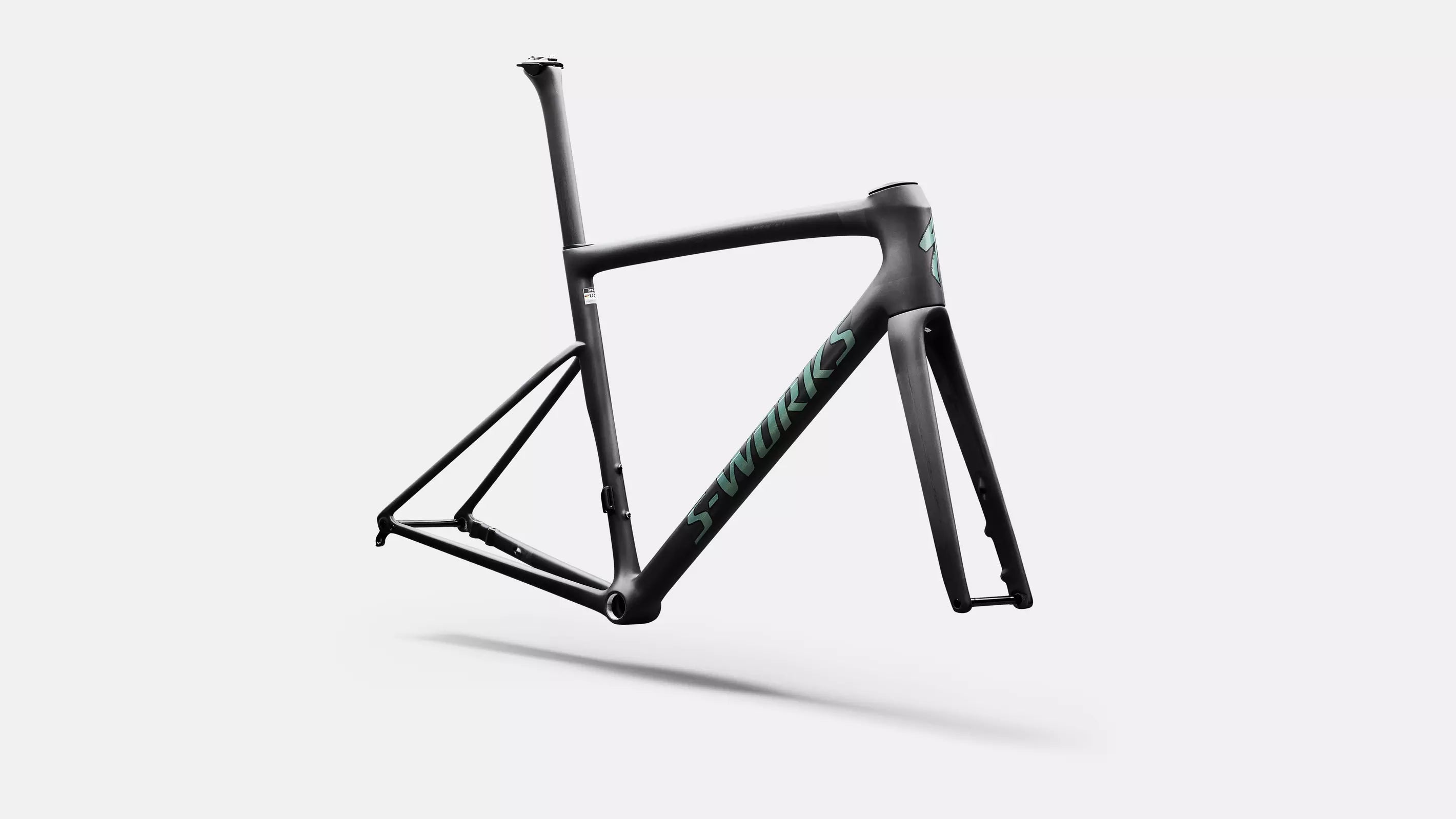 S-WORKS Tarmac SL8 Rahmenset | rtp raw carbon / gloss premium fjord
