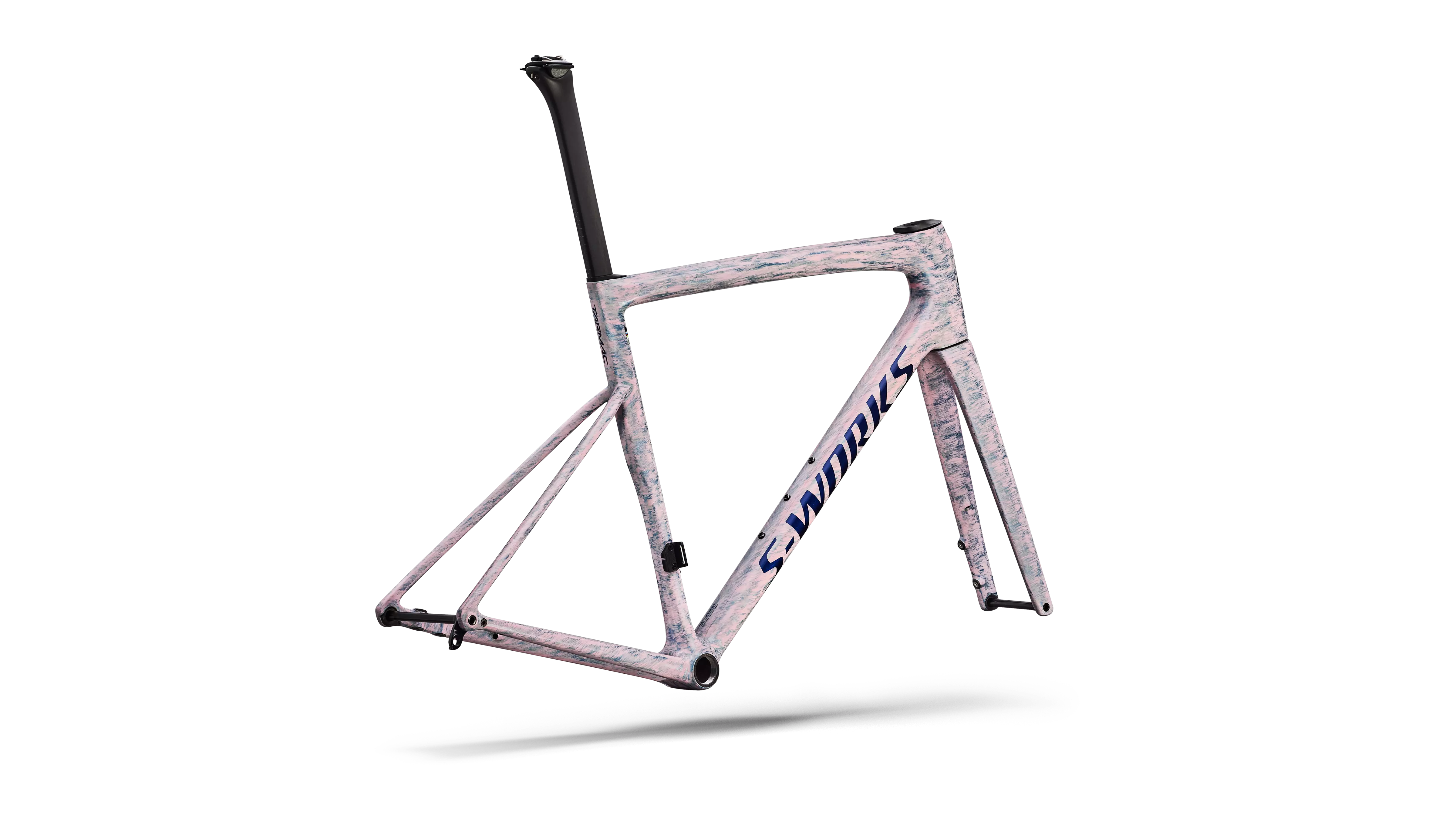 S-WORKS Tarmac SL8 Rahmenset | gloss dolomite metallic/directional brush/blue majesty metallic