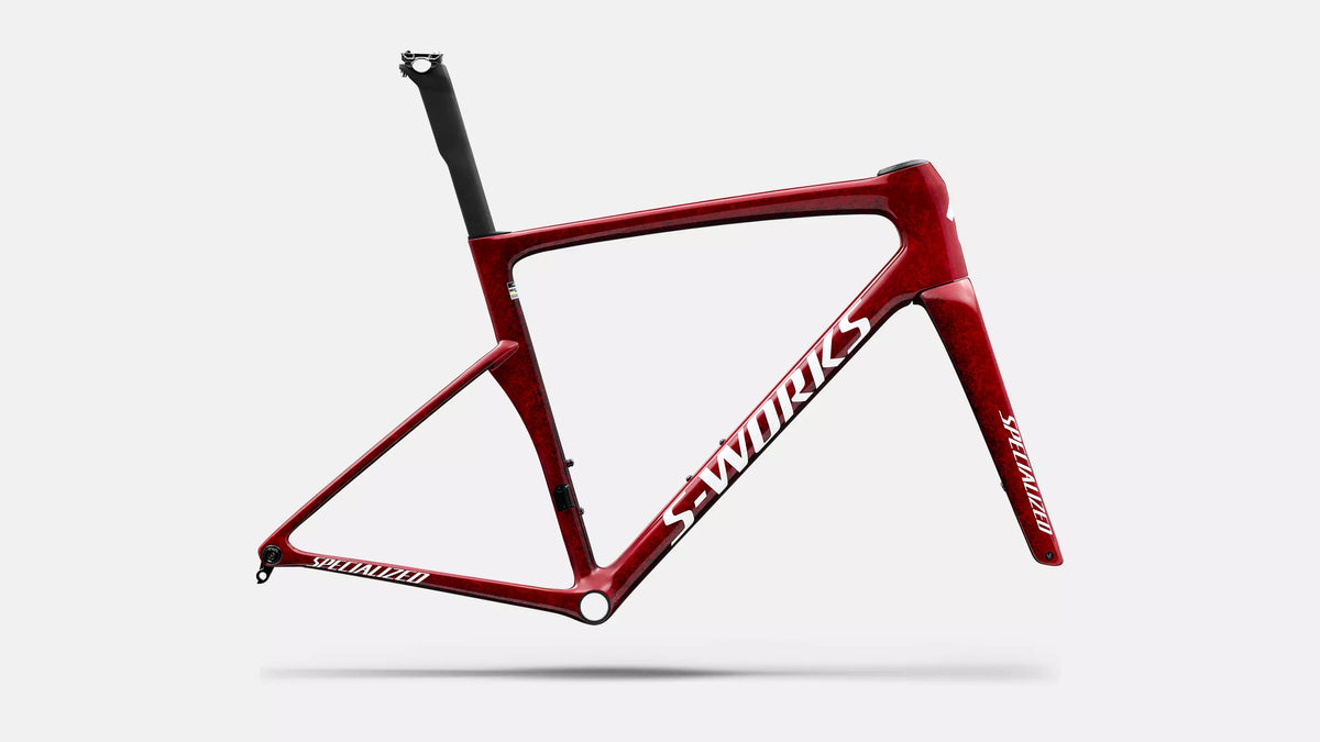 S-WORKS Tarmac SL9 Rahmenset | gloss vivid red/tarmac black/white silver metallic