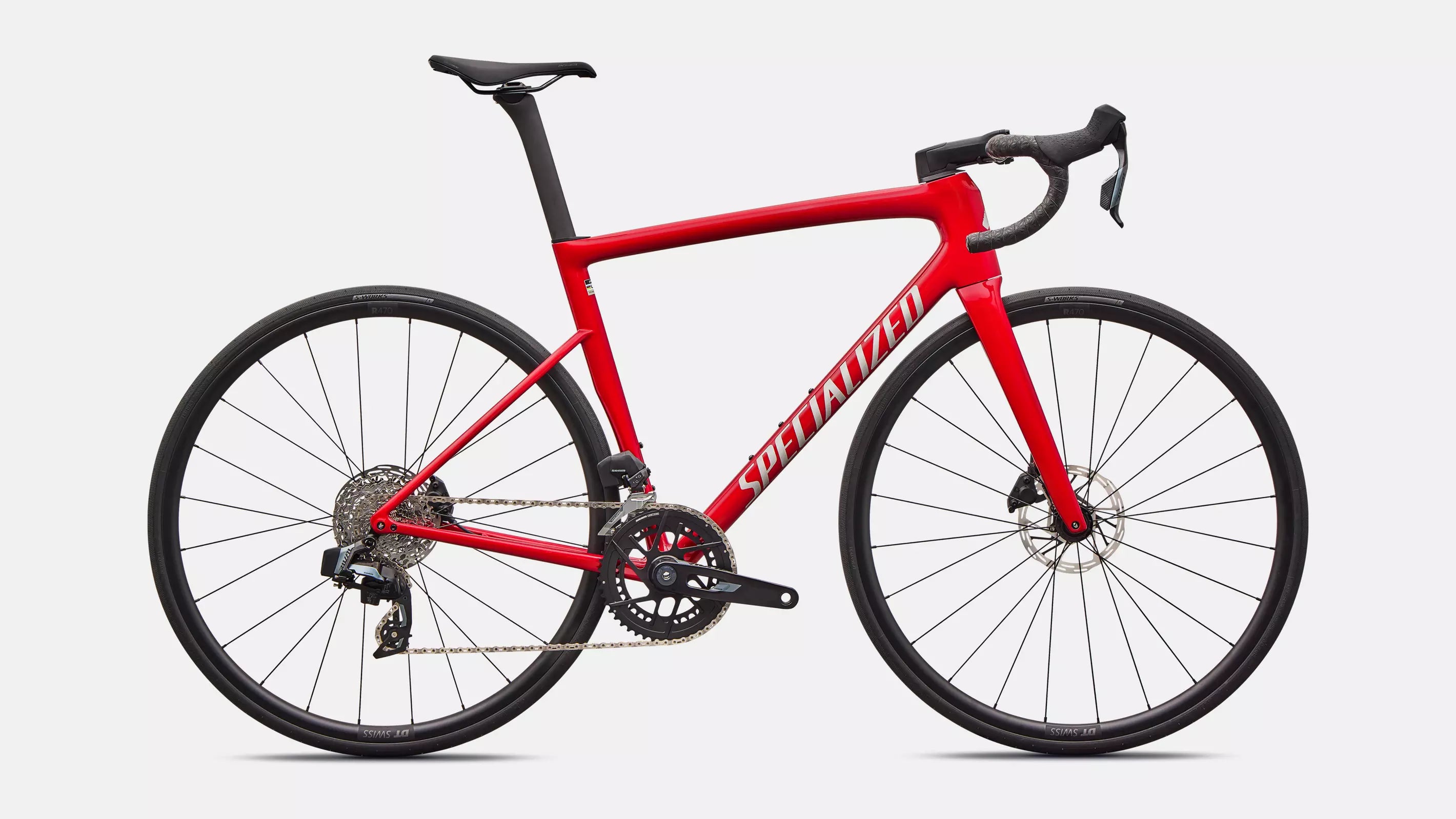 SPECIALIZED Tarmac SL8 Comp - SRAM | gloss red tint over silver dust / silver dust