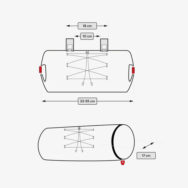 CYCLITE Handle Bar Roll Bag 02 | light grey