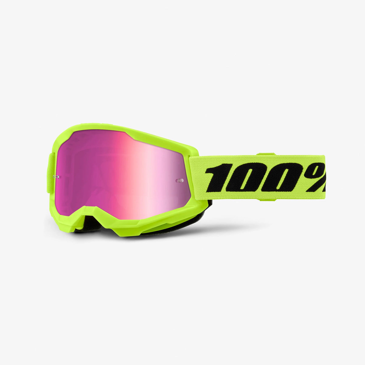 100% Strata 2 Goggle Mirror | fluo yellow
