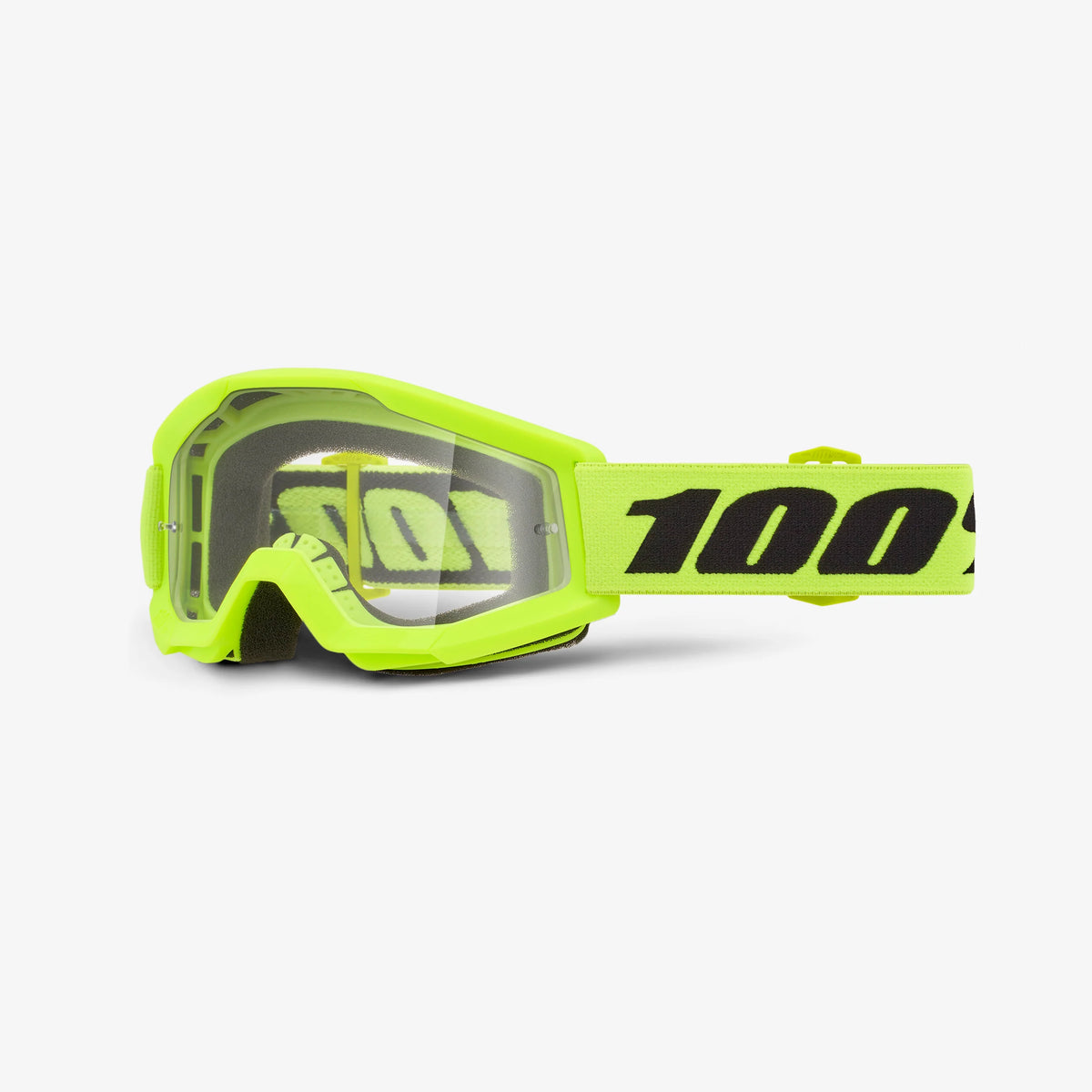 100% Strata Mini Goggle Clear | yellow