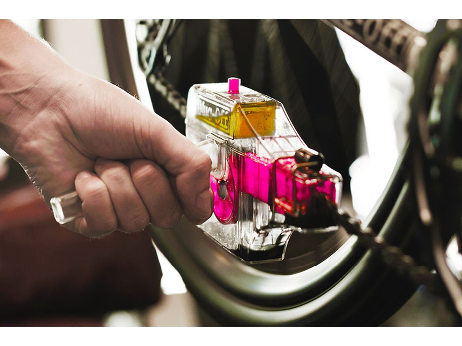 MUC-OFF X-3 Dirty Chain Machine inkl. 75 ml Bio Drivetrain Cleaner