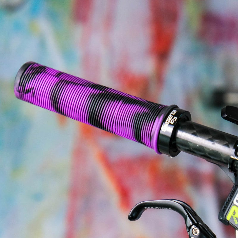 UNLEAZHED Lenkergriffe G1 | lila/schwarz