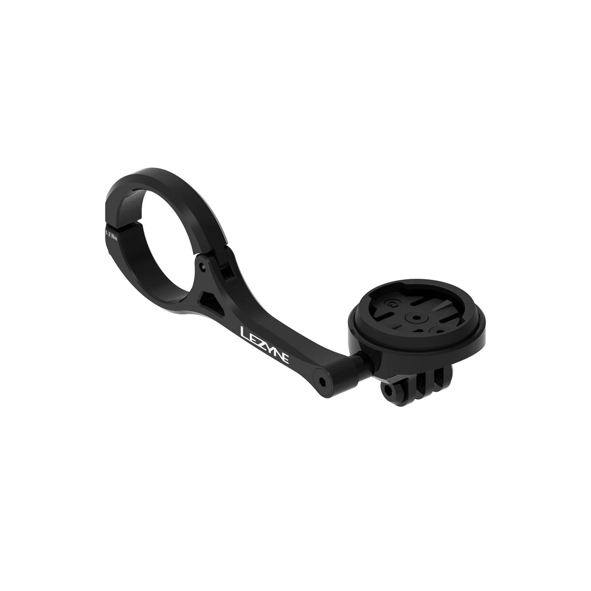 LEZYNE Garmin/Wahoo GPS Forward Mount mit GoPro Adapter | black