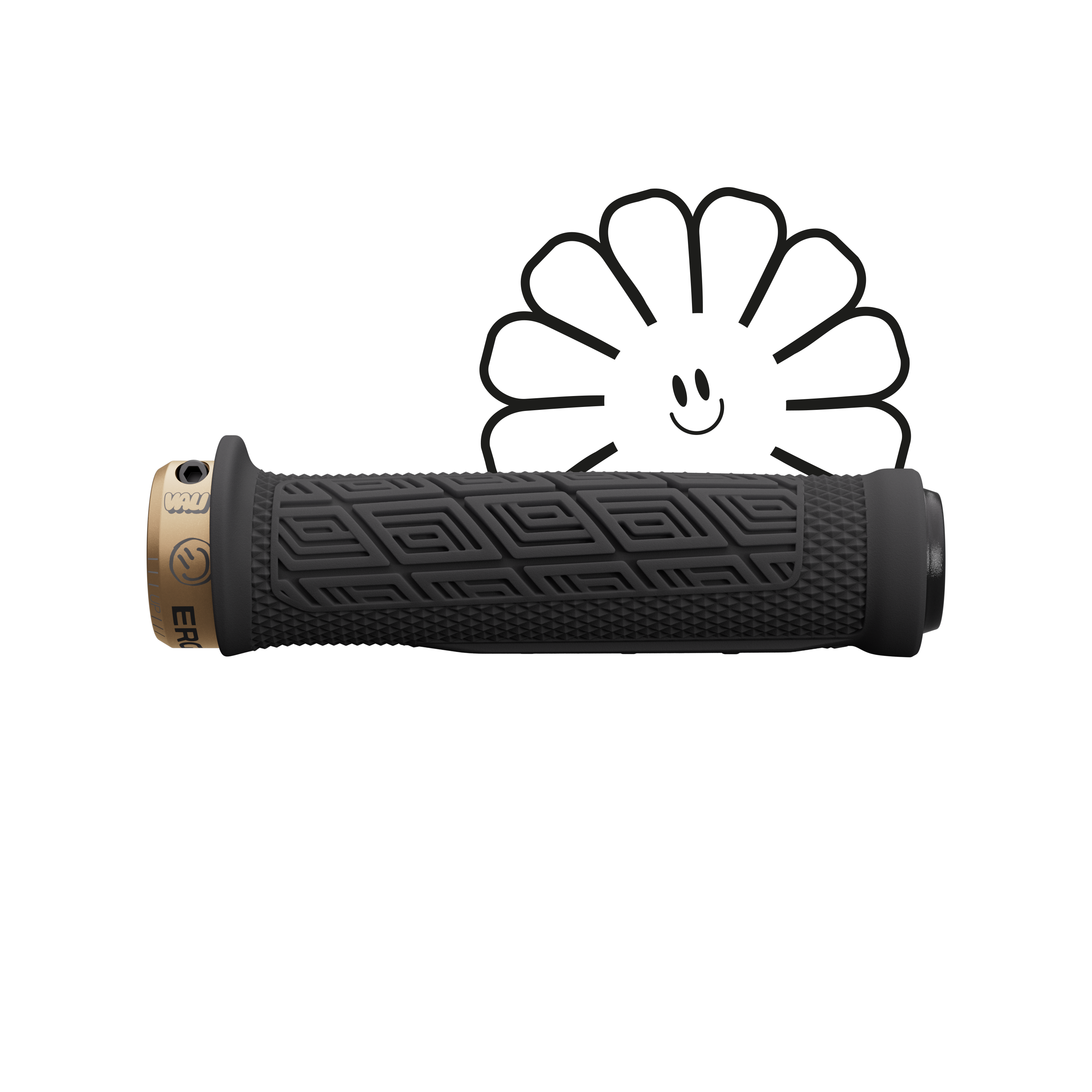 ERGON Lenkergriff GDH Valli Höll Edition | black/gold