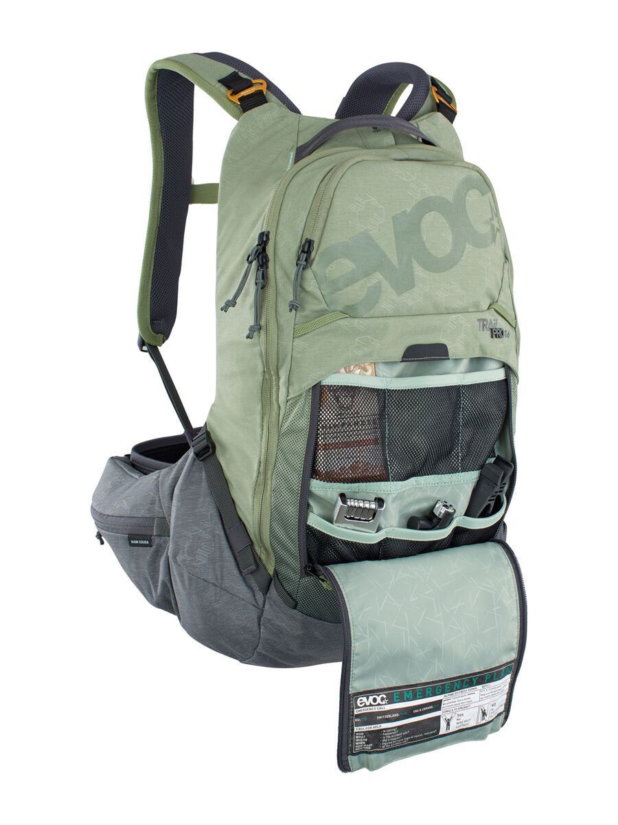 EVOC Trail Pro 16 | light olive/carbon grey