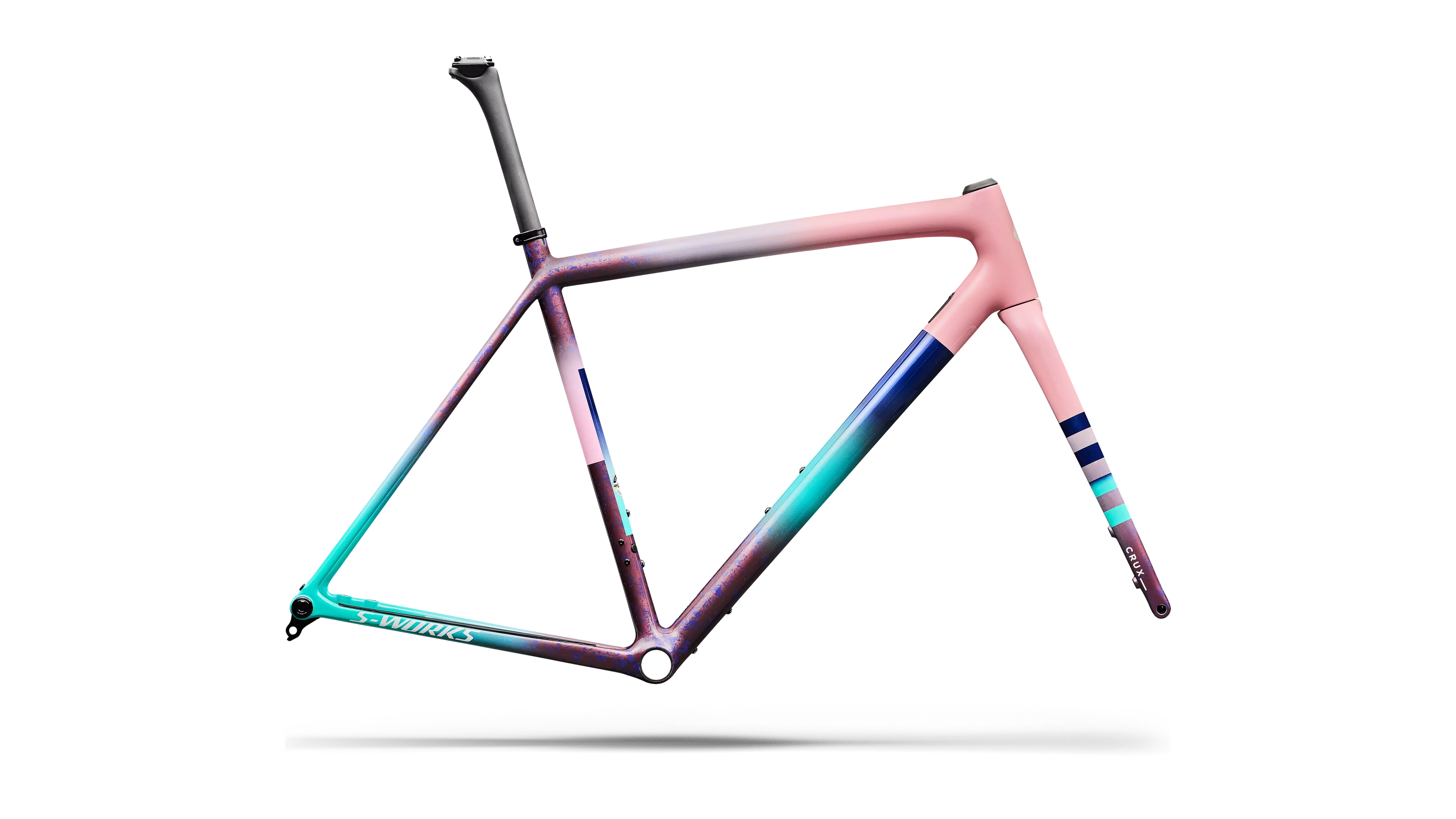 S-WORKS Crux Rahmenset | desert rose/quartz/purple haze/majesty blue/lagoon blue/metallic white