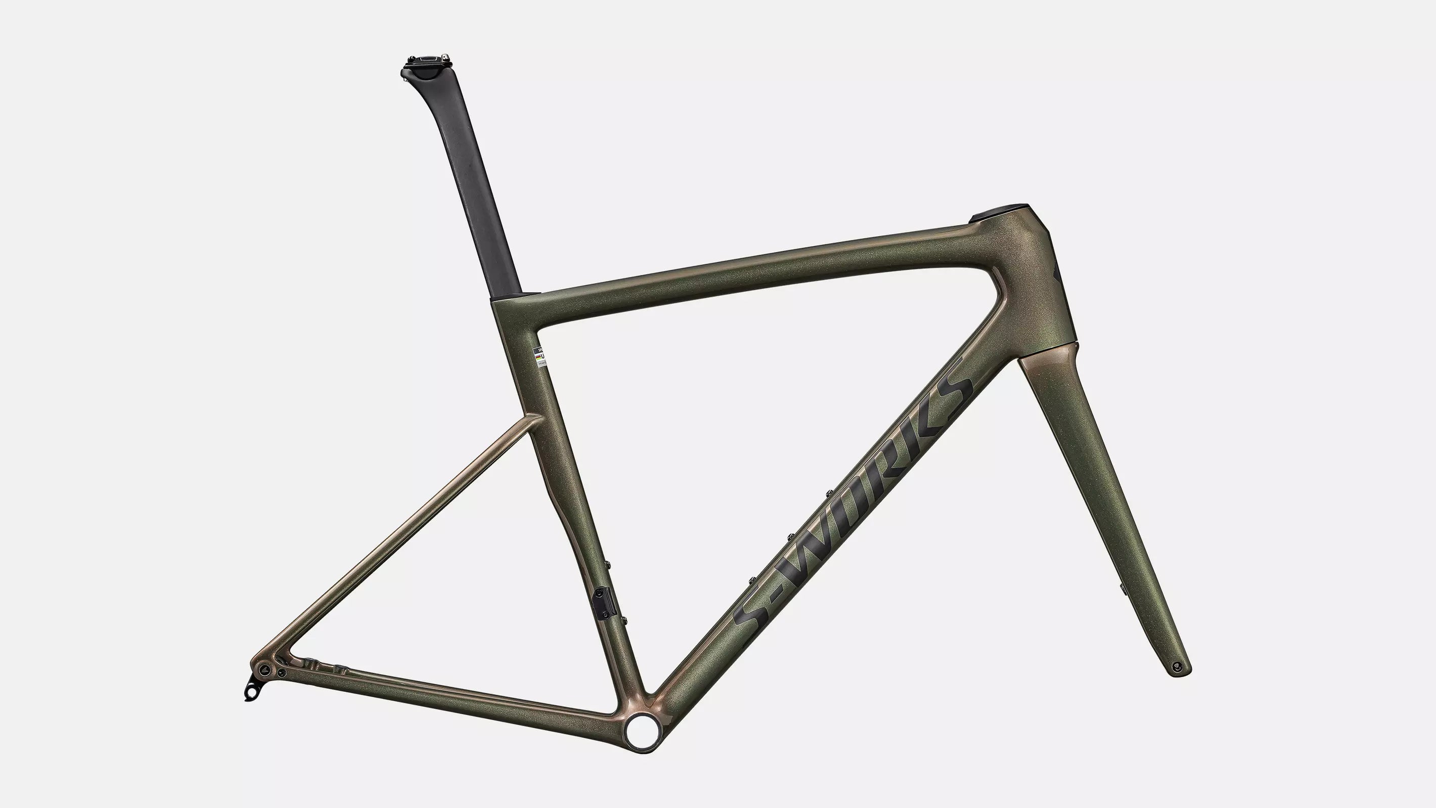 S-WORKS Tarmac SL8 Rahmenset | gloss cypress metallic/magenta to gold pearl/satin black metallic