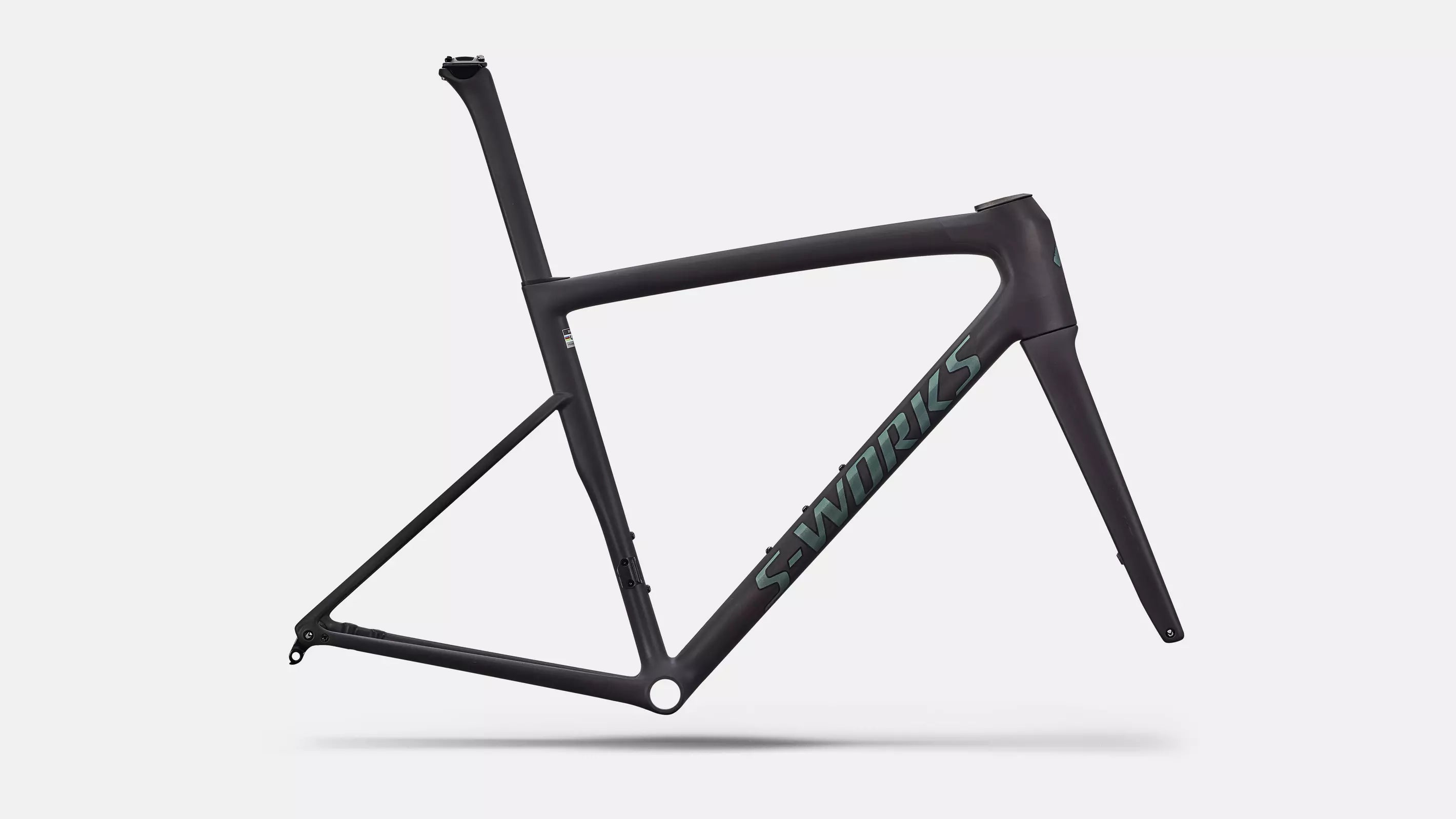 S-WORKS Tarmac SL8 Rahmenset | rtp raw carbon / gloss premium fjord