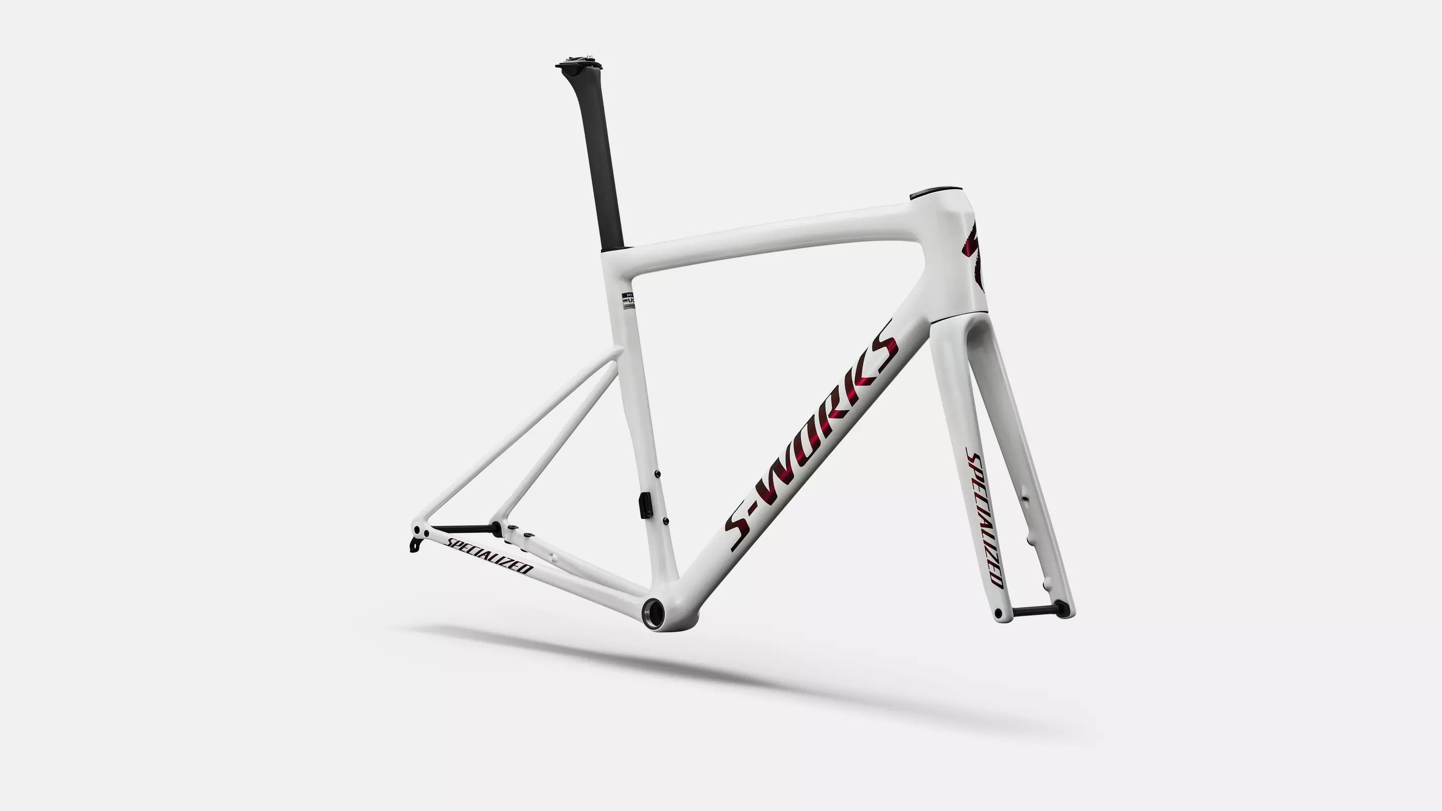 S-WORKS Tarmac SL8 Rahmenset | gloss metallic white silver / pearl / black