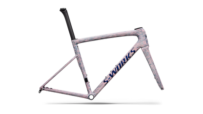 S-WORKS Tarmac SL8 Rahmenset | gloss dolomite metallic/directional brush/blue majesty metallic