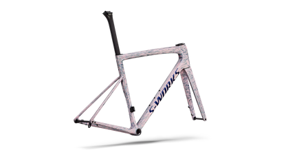 S-WORKS Tarmac SL8 Rahmenset | gloss dolomite metallic/directional brush/blue majesty metallic