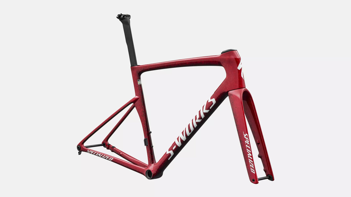 S-WORKS Tarmac SL9 Rahmenset | gloss vivid red/tarmac black/white silver metallic