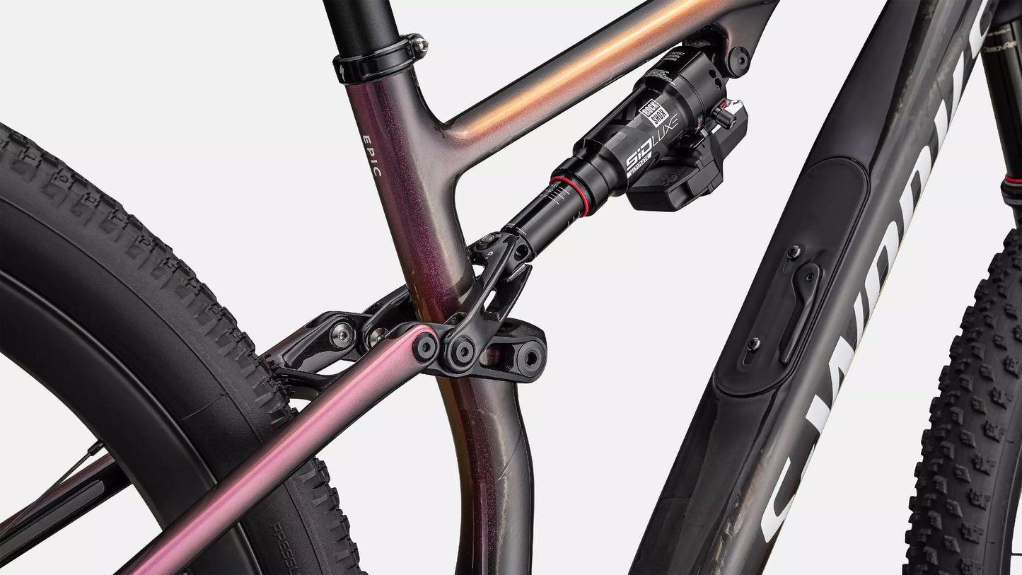 S-WORKS Epic 8 | gloss carbon/metallic vivid pink/viavi magenta gold/metallic midnight shadow/white