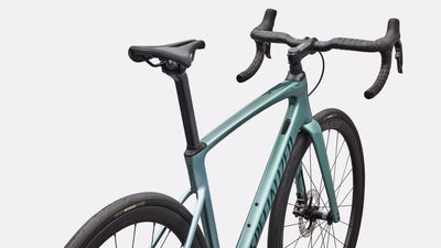 SPECIALIZED Roubaix SL8 Expert SHIMANO | gloss fjord metallic/white pearl fade/emerald metallic
