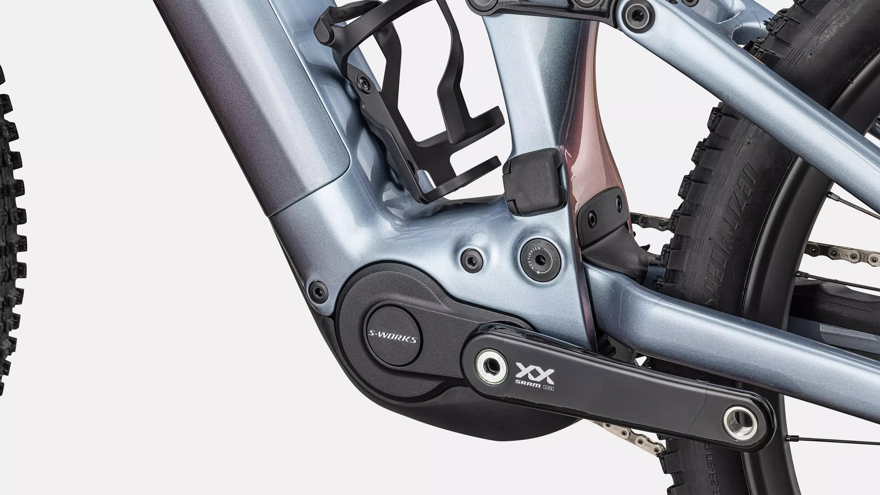 S-WORKS Turbo Levo 4 | gloss glacial metallic/red pearl/black pearl