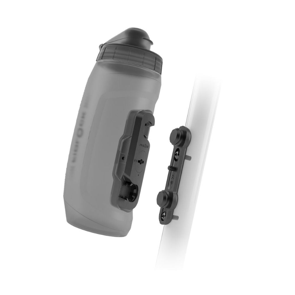 FIDLOCK Twist Bottle 590 inkl. Bike Base | transparent/black