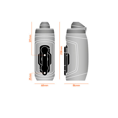 FIDLOCK Twist Bottle 590 inkl. Bike Base | transparent/black