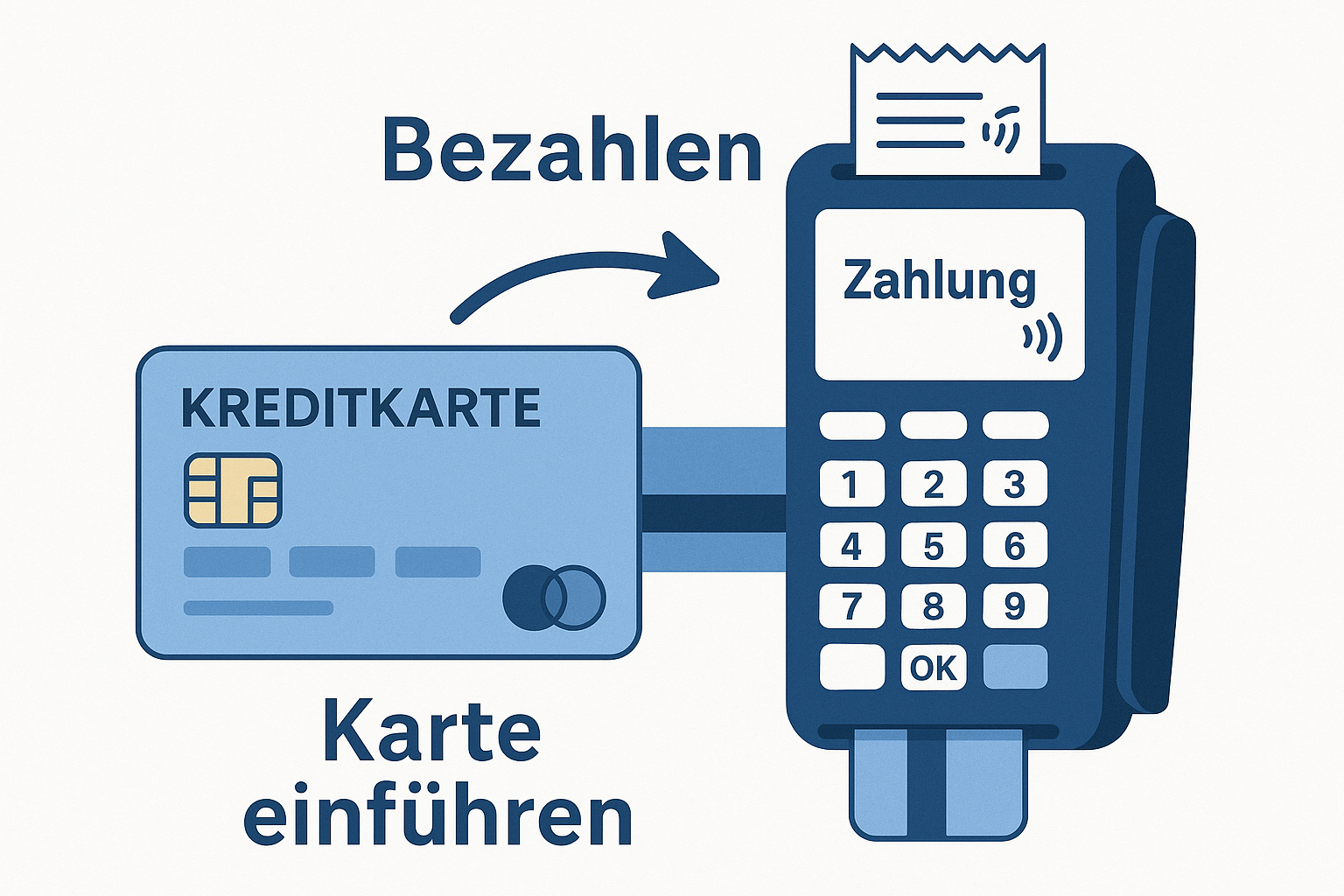 kreditkartenzahlung auf deutsch ohne zahlen