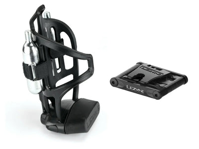 LEZYNE Tubless Flow Storeage Cage 2x20g CO2 | black