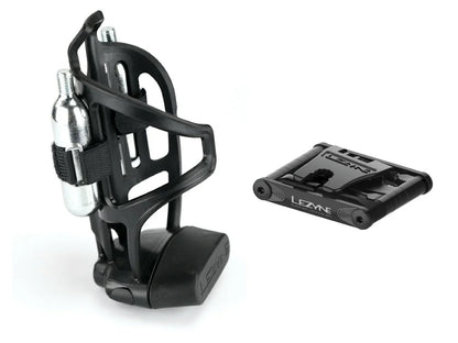 LEZYNE Tubless Flow Storeage Cage 2x20g CO2 | black